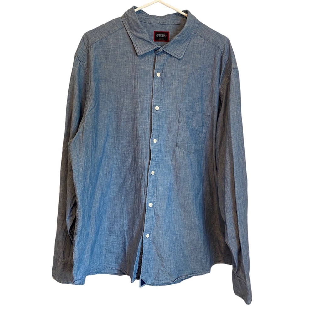 UNTUCKit Button Up Men’s Blue Shirt Size XXL